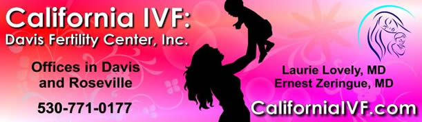 California IVF Davis Fertility Center Sacramento Billboard Red and Pink with Frillies