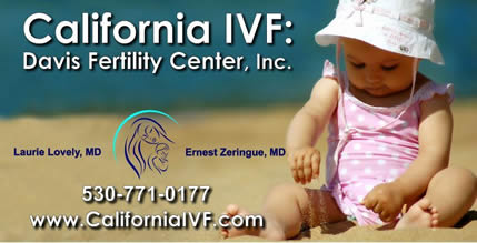 California IVF Davis Fertility Center Beach Baby Billboard